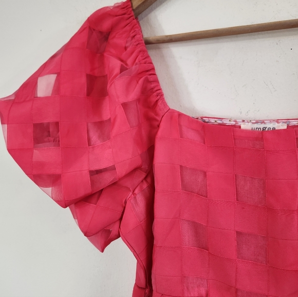 Umgee Puff Sleeve Babydoll Dress - Picture 3 of 8